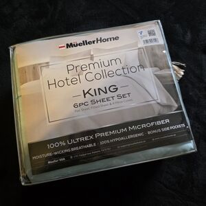 MuellerHome Premium King Sheet Set in Sage Green